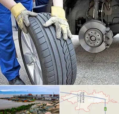پنچرگیری در بندر ترکمن
