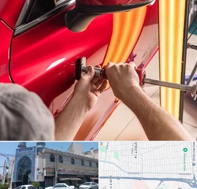 صافکاری با دستگاه مکش در بلوار ابوذر