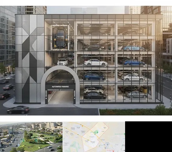 اجرا پارکینگ طبقاتی مکانیزه در کمال شهر کرج