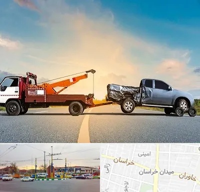 یدک کش شبانه روزی در میدان خراسان