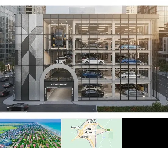 اجرا پارکینگ طبقاتی مکانیزه در ساری