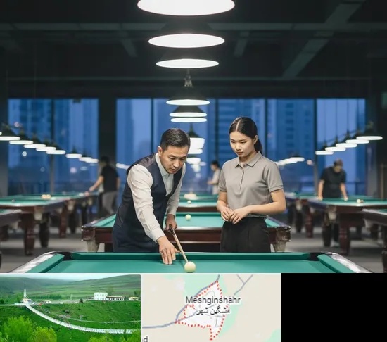 مربی بیلیارد در مشگین شهر