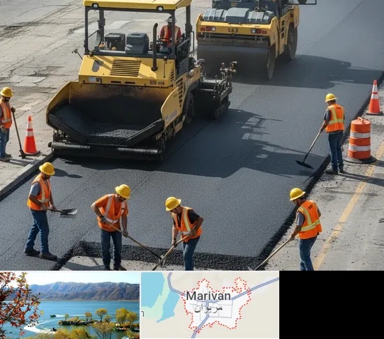 آسفالت کاری در مریوان