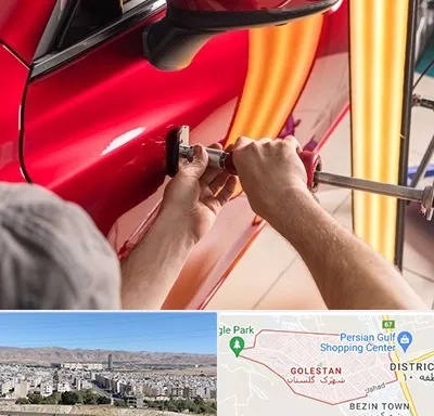 صافکاری با دستگاه مکش در شهرک گلستان شیراز 