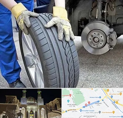 پنچرگیری در زرگری شیراز