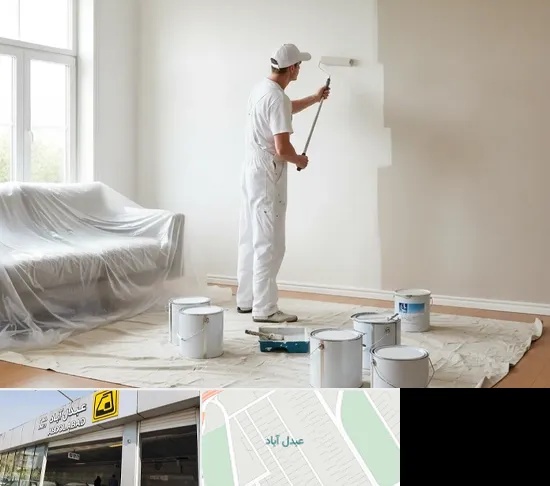 نقاشی ساختمان در عبدل آباد