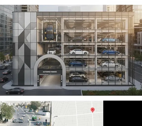 اجرا پارکینگ طبقاتی مکانیزه در هاشمی