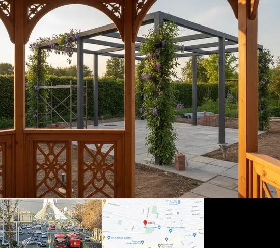 آلاچیق و پرگولا در خیابان آزادی