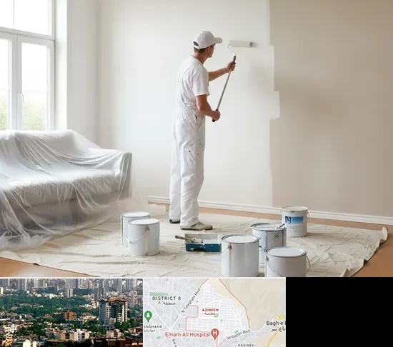 نقاشی ساختمان در عظیمیه کرج