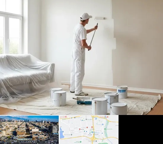 نقاشی ساختمان در شهرک راه آهن