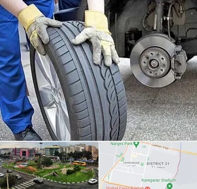 پنچرگیری در تهرانسر 