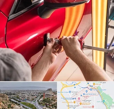 صافکاری با دستگاه مکش در معالی آباد شیراز 