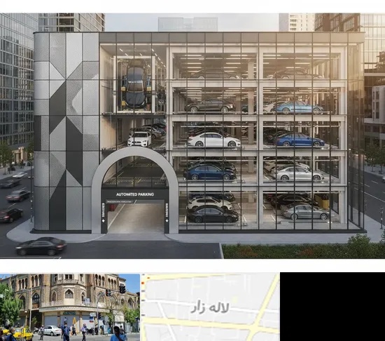 اجرا پارکینگ طبقاتی مکانیزه در لاله زار