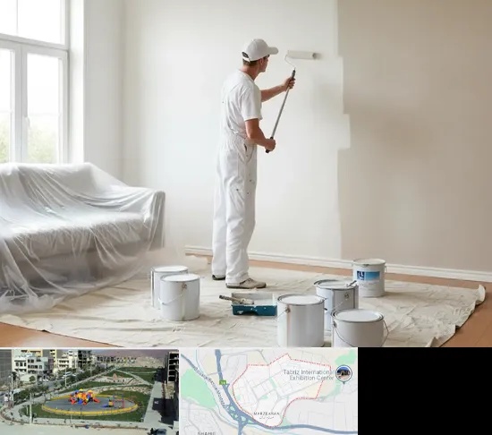 نقاشی ساختمان در مرزداران تبریز