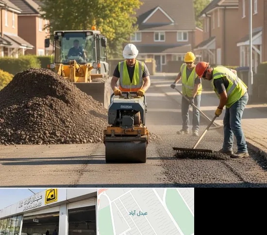 تراشه آسفالت در عبدل آباد