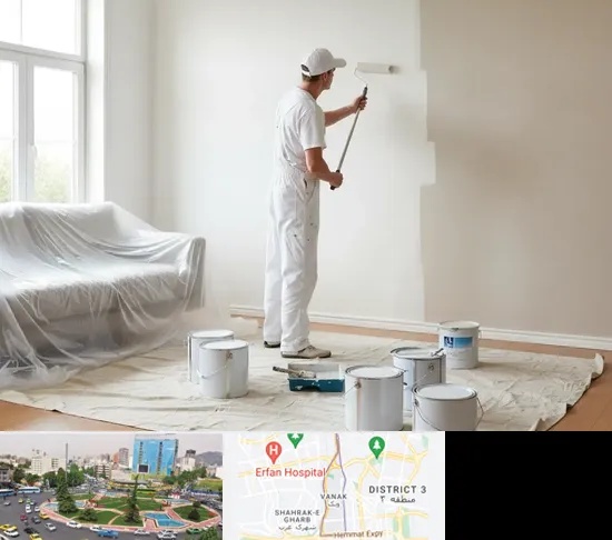 نقاشی ساختمان در ونک