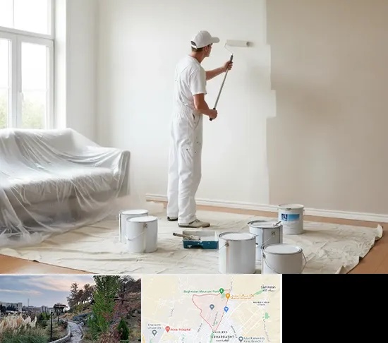 نقاشی ساختمان در باغستان کرج