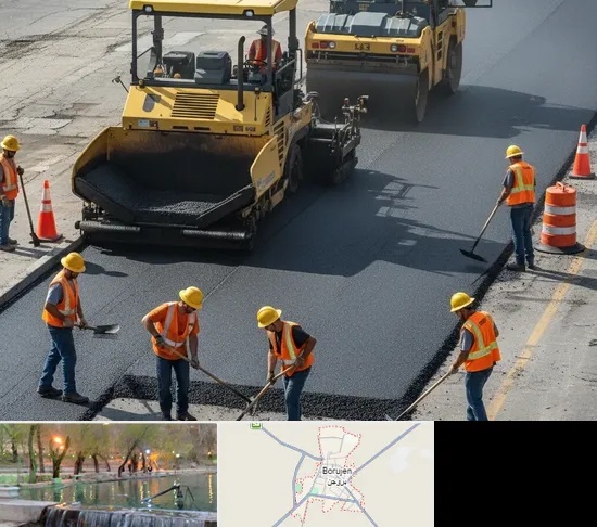 آسفالت کاری در بروجن