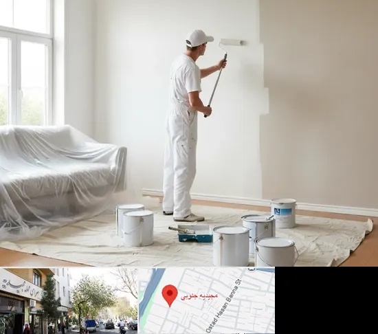 نقاشی ساختمان در مجیدیه جنوبی