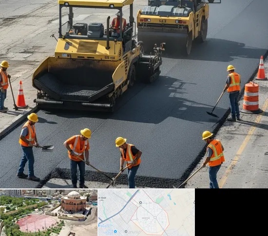آسفالت کاری در گلستان اسلامشهر