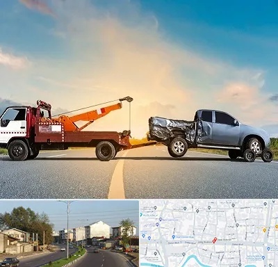 یدک کش شبانه روزی در ضیابری رشت