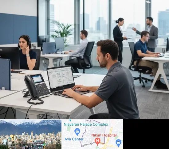 راه اندازی مرکز تلفن Voip در آجودانیه