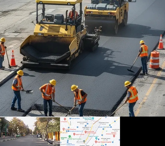 آسفالت کاری در شریعتی