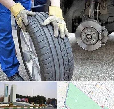 پنچرگیری در بلوار فلسیطین مشهد