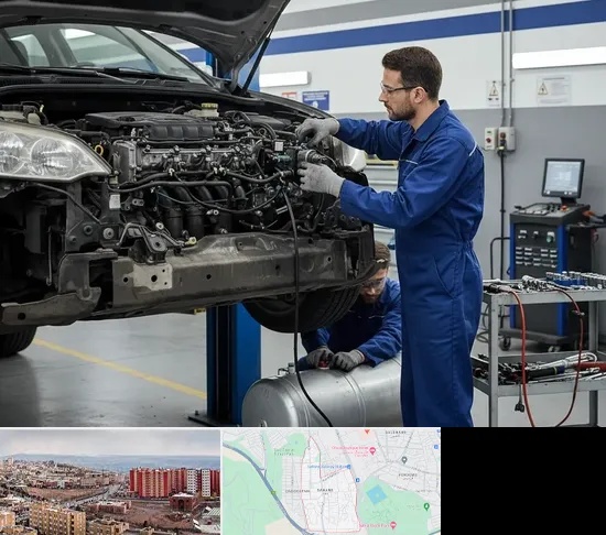 گازسوز کردن خودرو در سهند تبریز