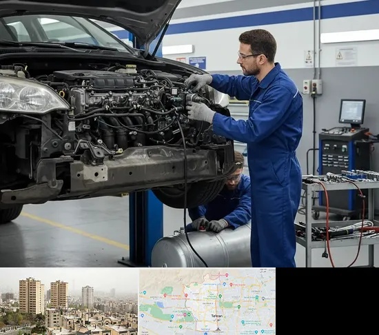 گازسوز کردن خودرو در منطقه 5 تهران