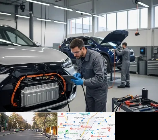 تعمیرگاه خودرو برقی در شریعتی