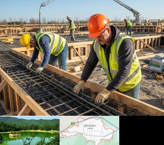 آرماتوربندی و بتن ریزی در بهشهر