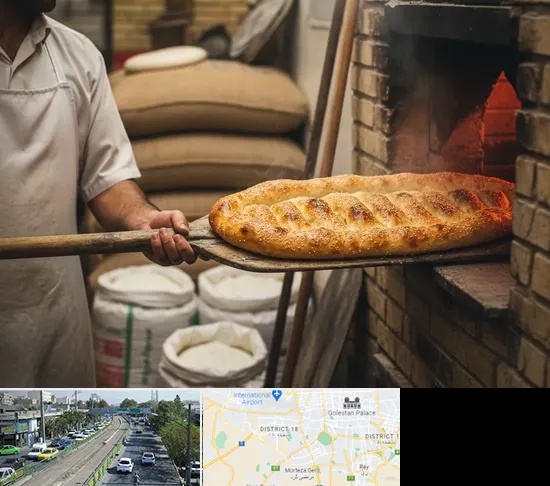 نانوایی بربری در جنوب تهران