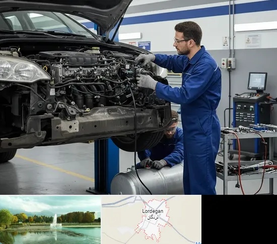 گازسوز کردن خودرو در لردگان