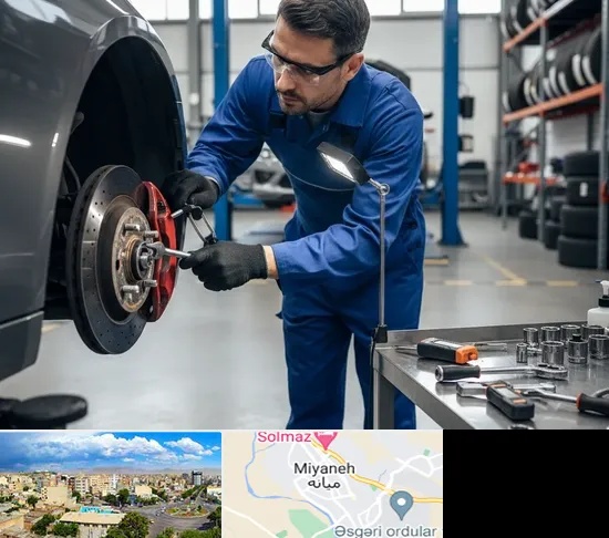 تعمیر ترمز خودرو در میانه