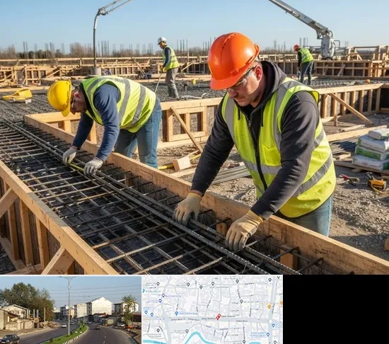آرماتوربندی و بتن ریزی در ضیابری رشت