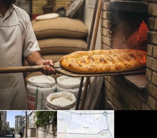 نانوایی بربری در مهرآباد