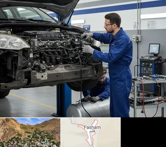 گازسوز کردن خودرو در فشم
