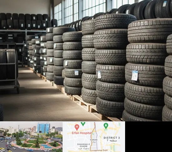 فروش لاستیک دست دوم در ونک