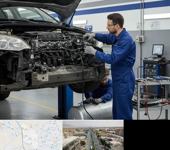 گازسوز کردن خودرو در حصارک کرج