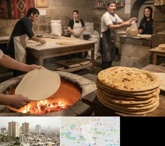 نانوایی لواش در منطقه 5 تهران