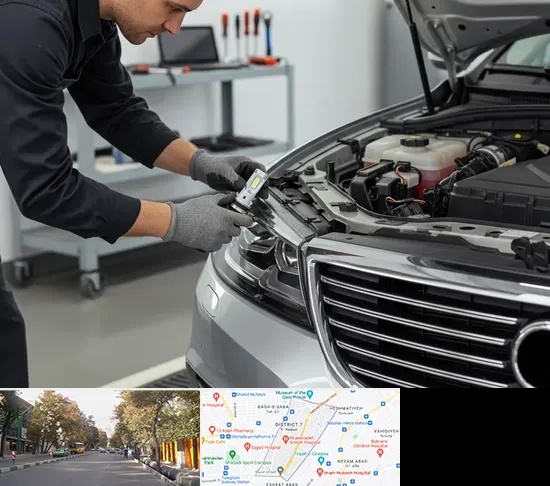 هدلایت خودرو در شریعتی