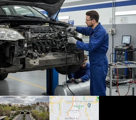 گازسوز کردن خودرو در یوسف آباد