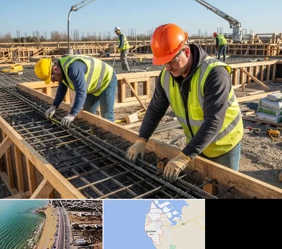 آرماتوربندی و بتن ریزی در بوشهر