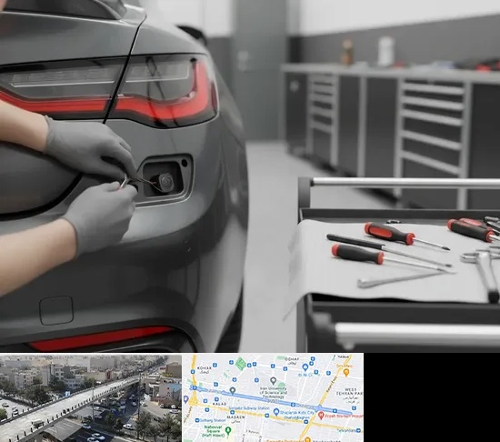 نصب سنسور و دوربین دنده عقب در فرجام