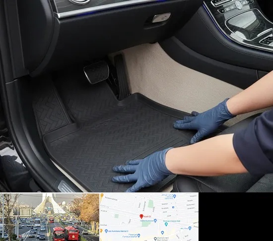 کفپوش خودرو در خیابان آزادی
