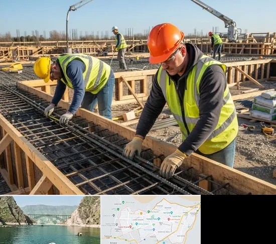 آرماتوربندی و بتن ریزی در ایلام