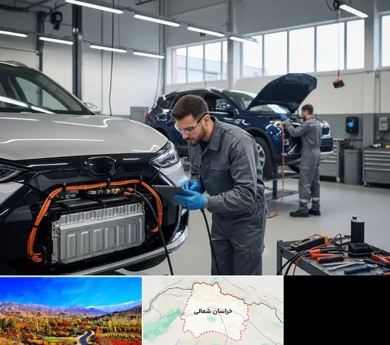 تعمیرگاه خودرو برقی در خراسان شمالی