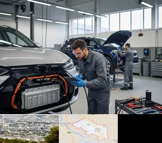 تعمیرگاه خودرو برقی در یاسوج