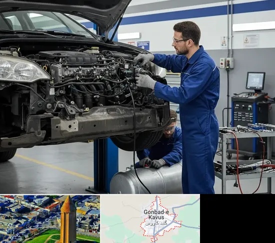 گازسوز کردن خودرو در گنبد کاووس
